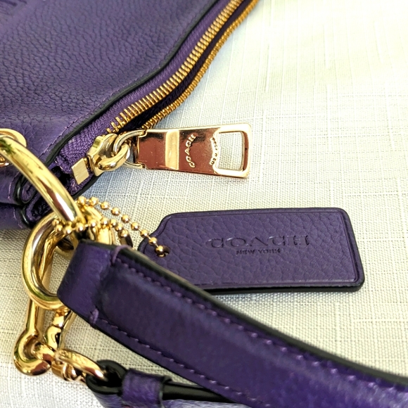 Coach Handbags - Coach Crossbody Leather Bag in 💜